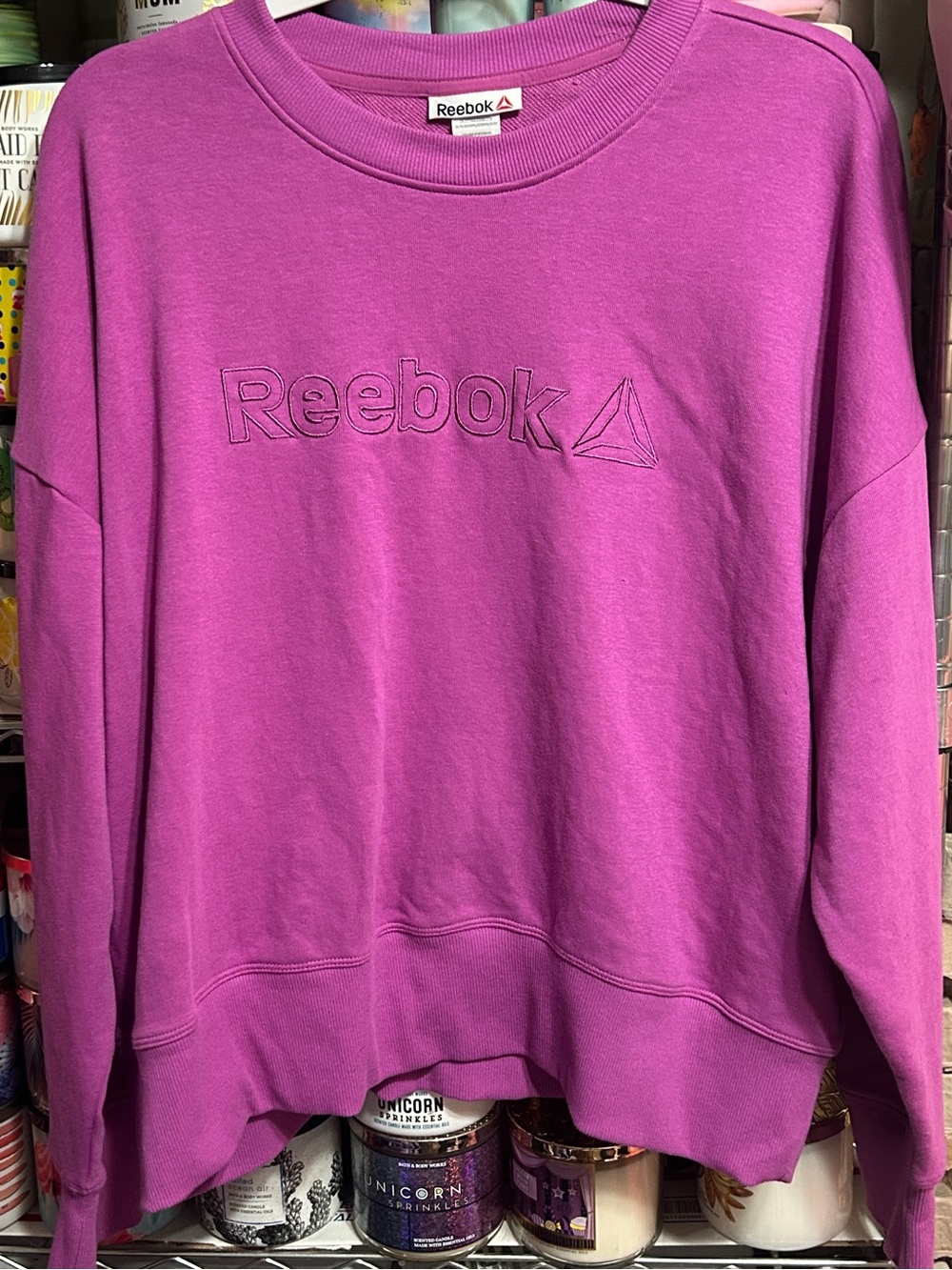 Reebok Women's Purple Crewneck Sweatshirt NWOT